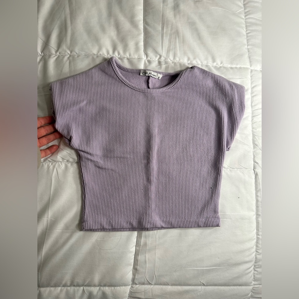 Purple croptop